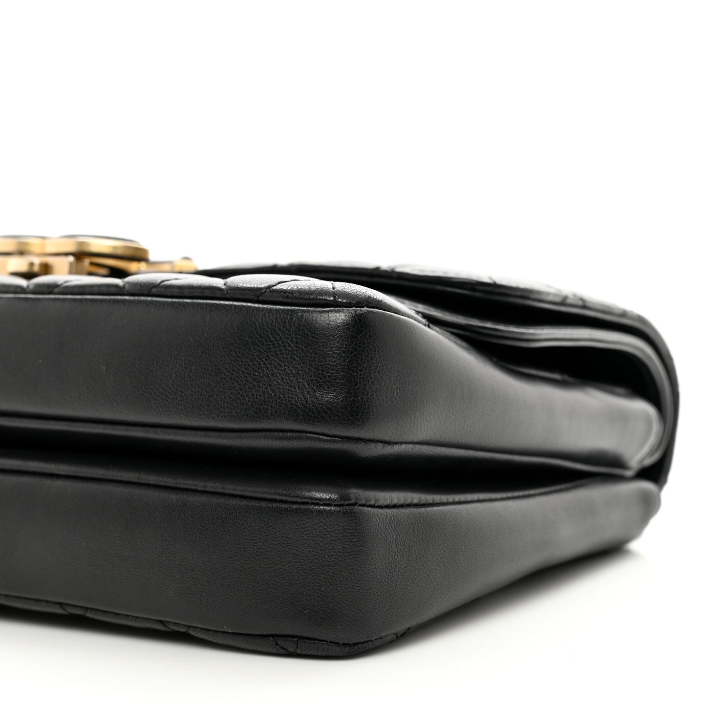 Lambskin Quilted Large CC Chic Flap Black
