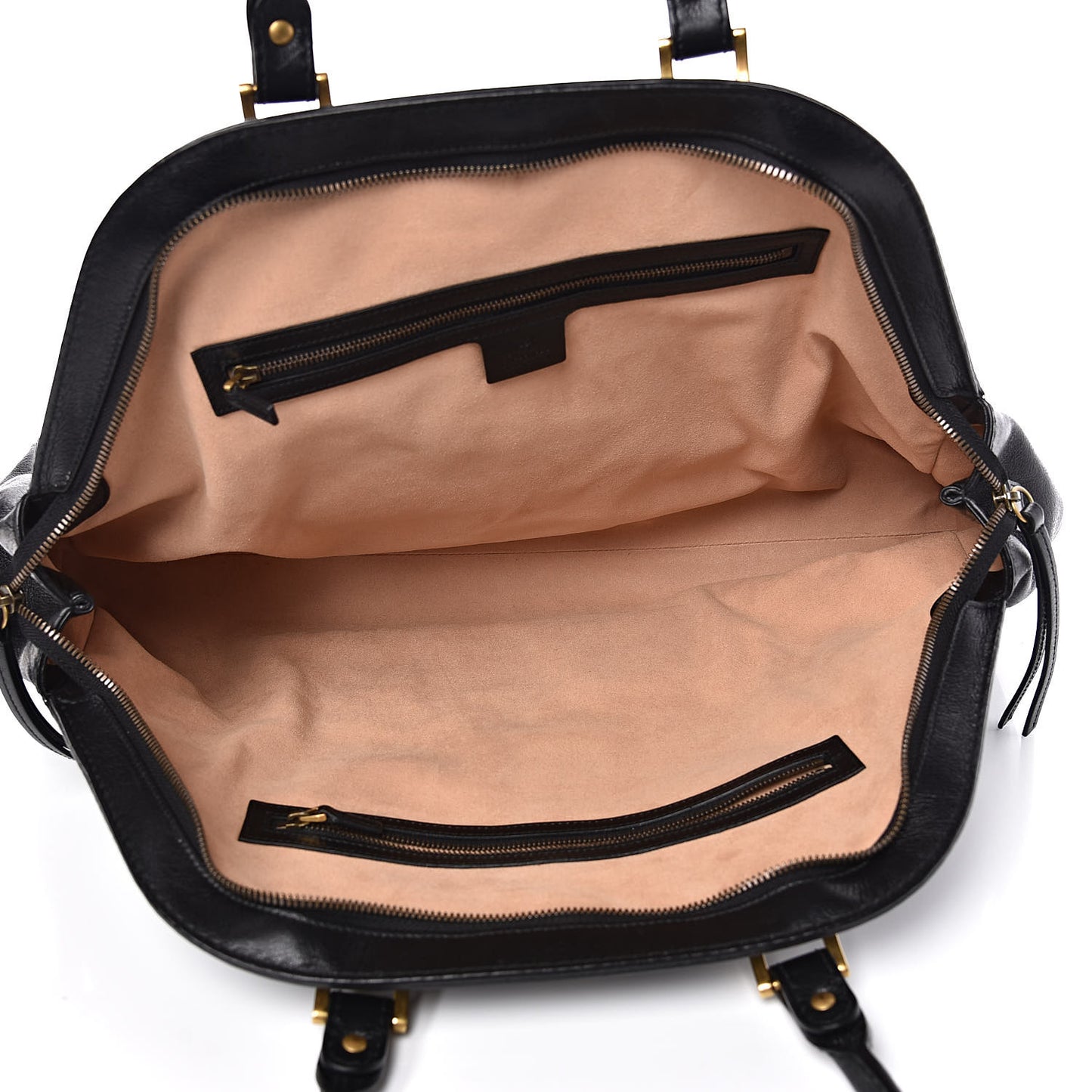 Calfskin Large Re(Belle) Top Handle Bag Black