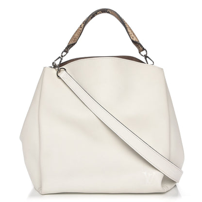 Louis Vuitton Veau Cachemire Python Babylone MM White 1 of 8