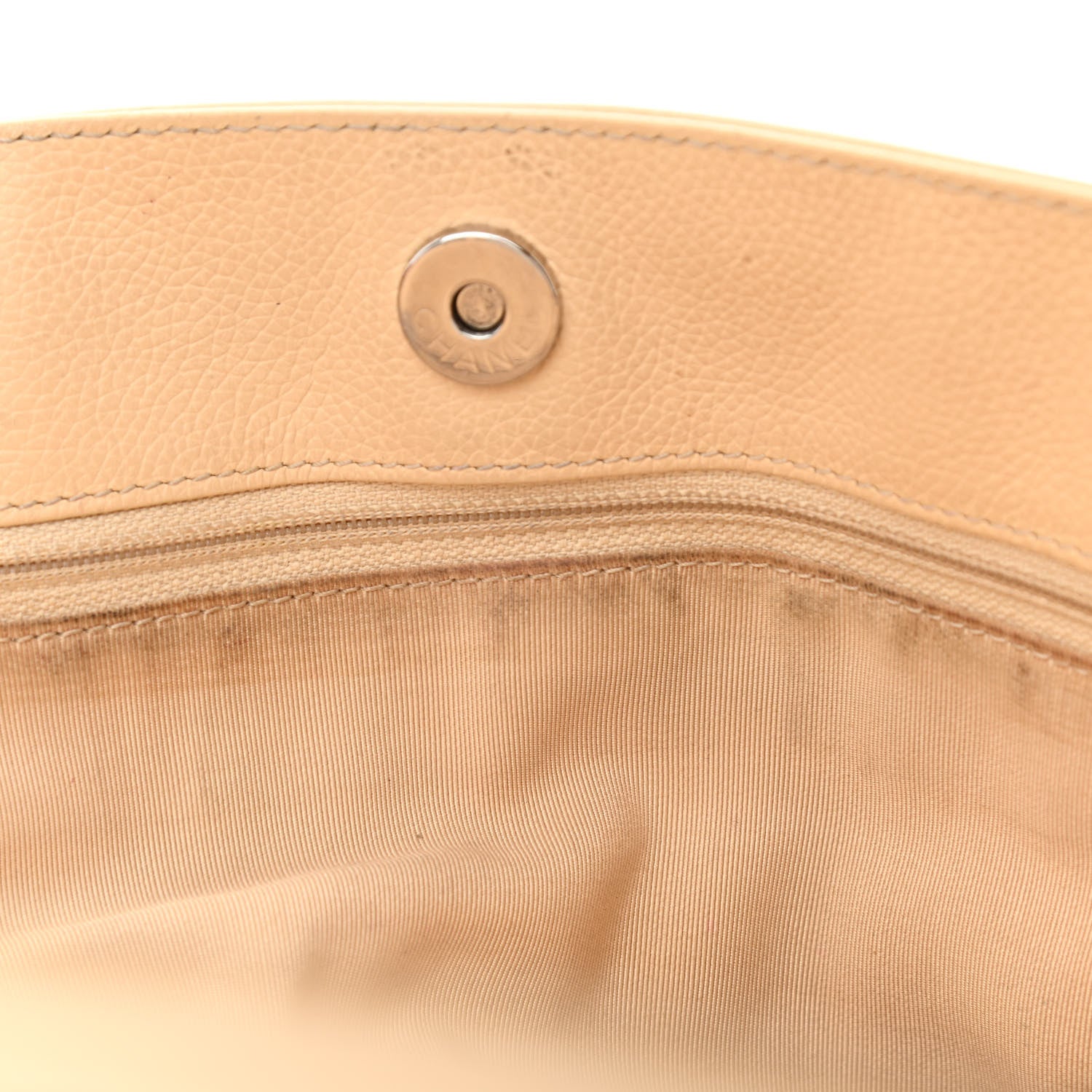 Chanel Calfskin Cerf Executive Shopper Tote Beige Clair 9 of 15