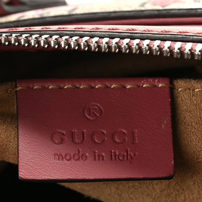 Gucci GG Supreme Monogram Blooms Mini Zip Top Tote Beige Multicolor Dry Rose 6 of 10