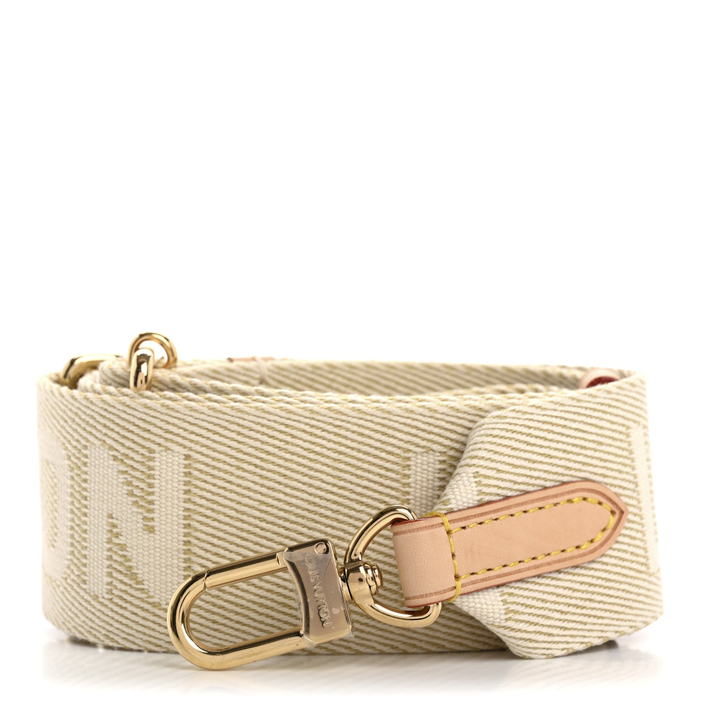 Jacquard High Rise Shoulder Strap Beige