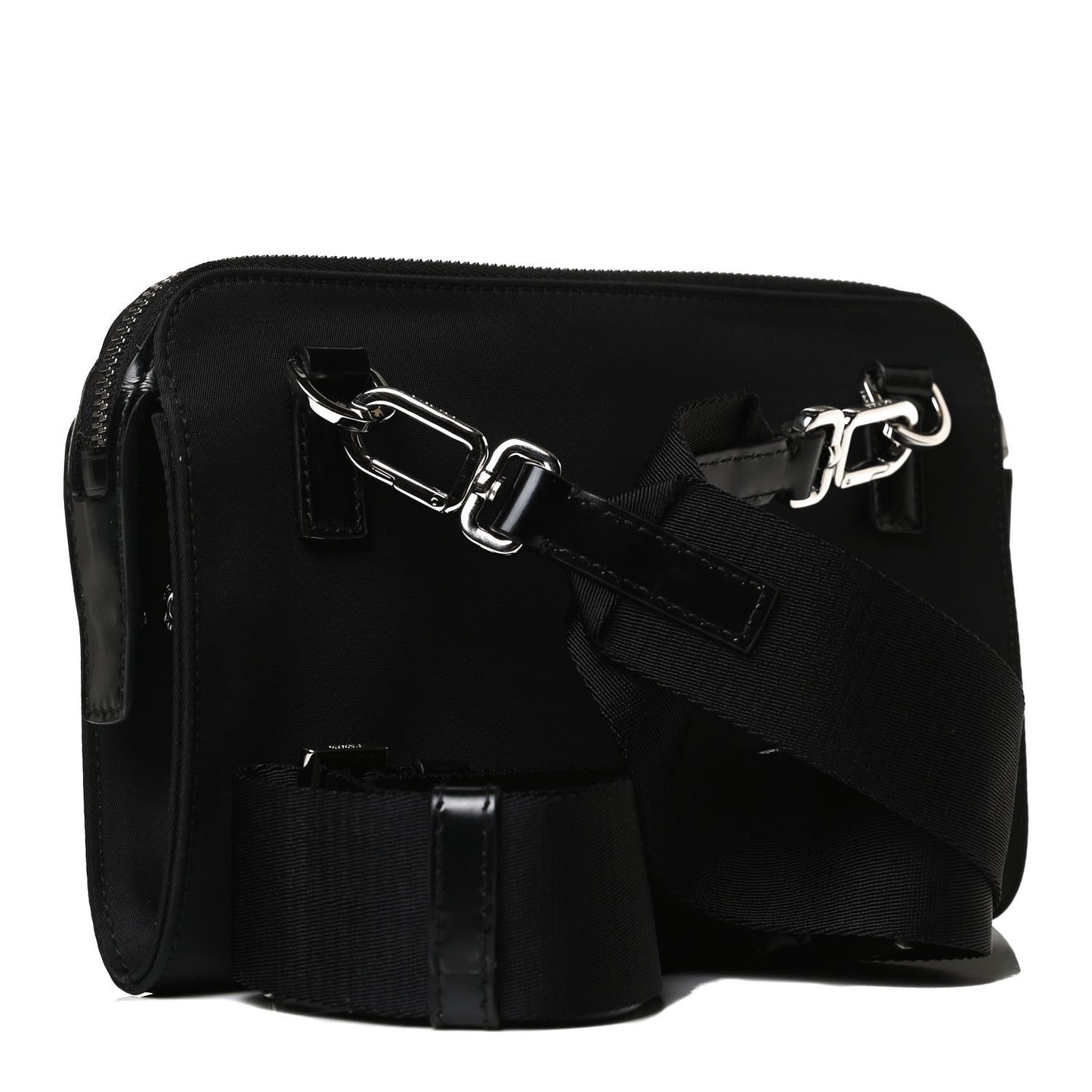 Re-Nylon Spazzolato Crossbody Shoulder Bag Black