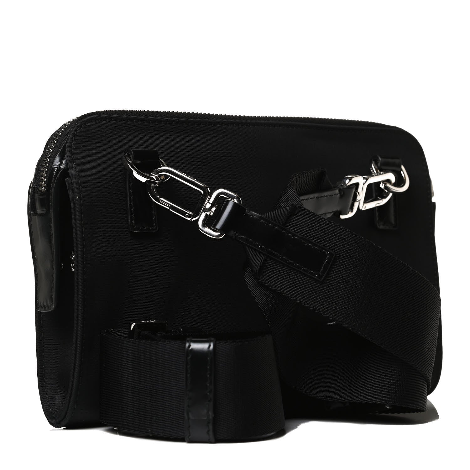 Prada Re-Nylon Spazzolato Crossbody Shoulder Bag Black 2 of 13