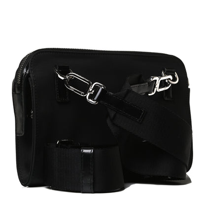 Prada Re-Nylon Spazzolato Crossbody Shoulder Bag Black 2 of 13