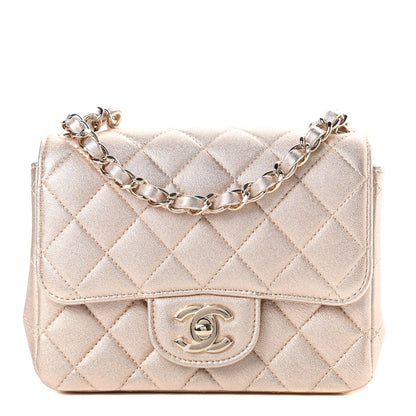 Chanel Metallic Lambskin Quilted Mini Square Flap Gold 1 of 11