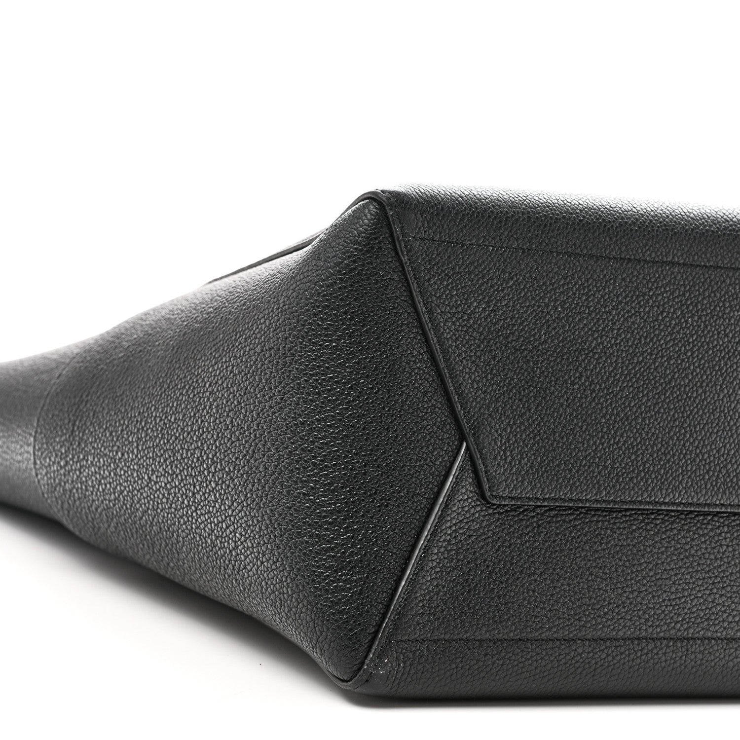 Celine Soft Grained Calfskin Sangle Bucket Bag Black 8 of 9