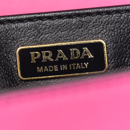 Prada City Calf Saffiano Cahier Bag Geranio Black 8 of 9