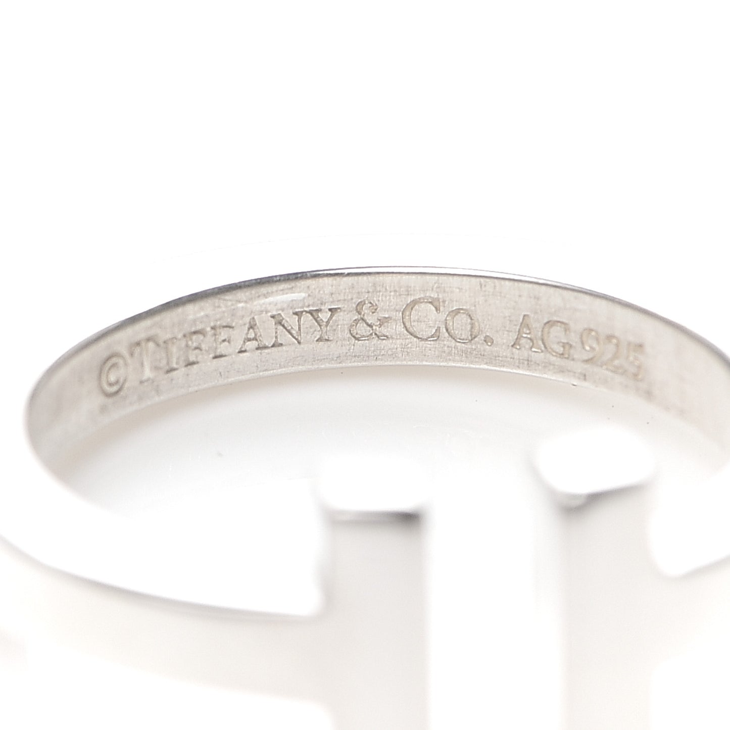 Sterling Silver T Square Ring 50 5.5