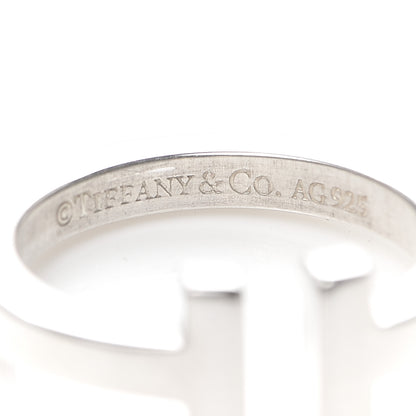 Tiffany Sterling Silver T Square Ring 50 5.5 4 of 5