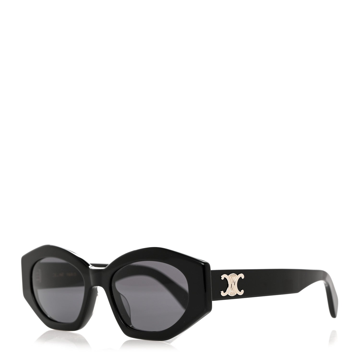 Celine Acetate Triomphe 01 Sunglasses CL 40238U Black 1 of 7