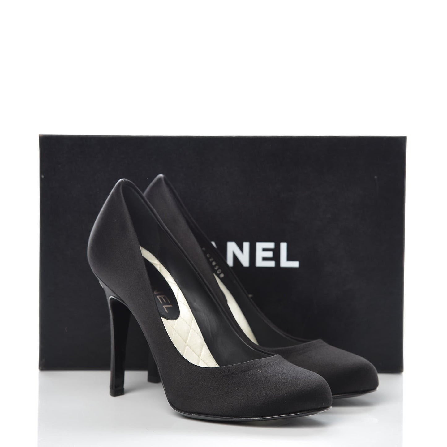 Satin CC Pumps 36.5 Black