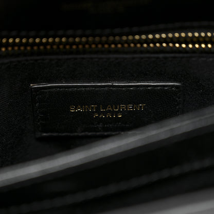 Saint Laurent Calfskin Y Quilted Monogram Toy Loulou Crossbody Bag Black 6 of 13