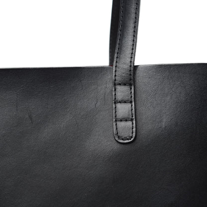 Mansur Gavriel Calfskin Large Shopping Tote Black Flamma 12 of 17