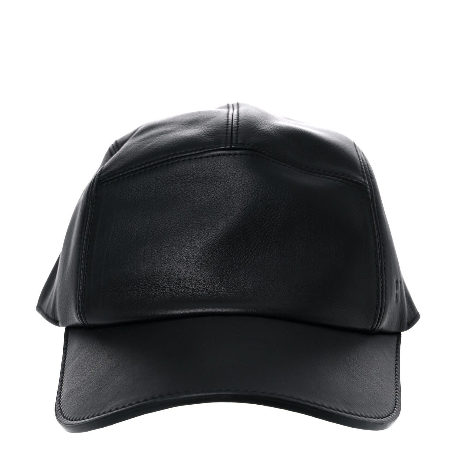 Hermes Calfskin Nevada Cap 58 Black 6 of 10