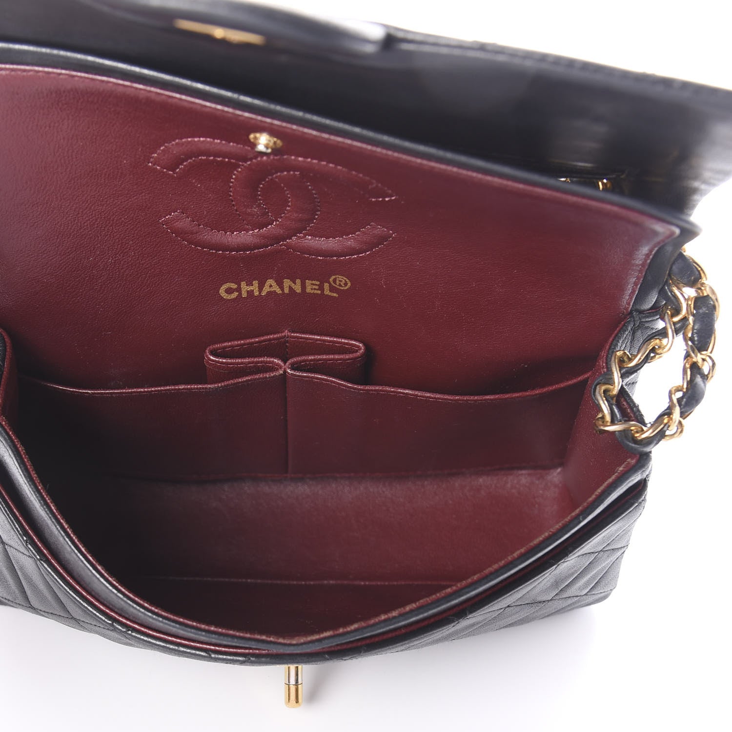 Chanel Lambskin Quilted Small Double Flap Black 4 of 8