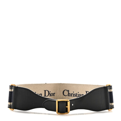 Christian Dior Canvas Embroidered Large Belt 75 30 Bleu 2 of 12