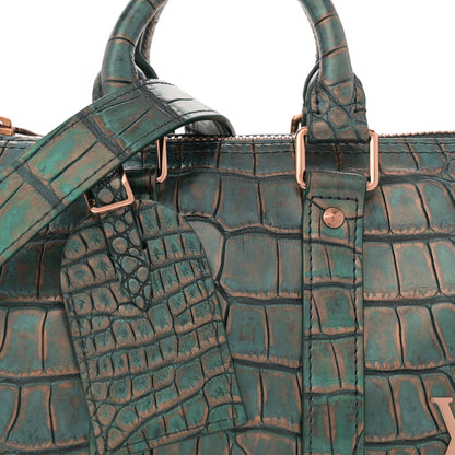 Louis Vuitton Alligator Keepall Bandouliere 25 Metallic Copper 7 of 9