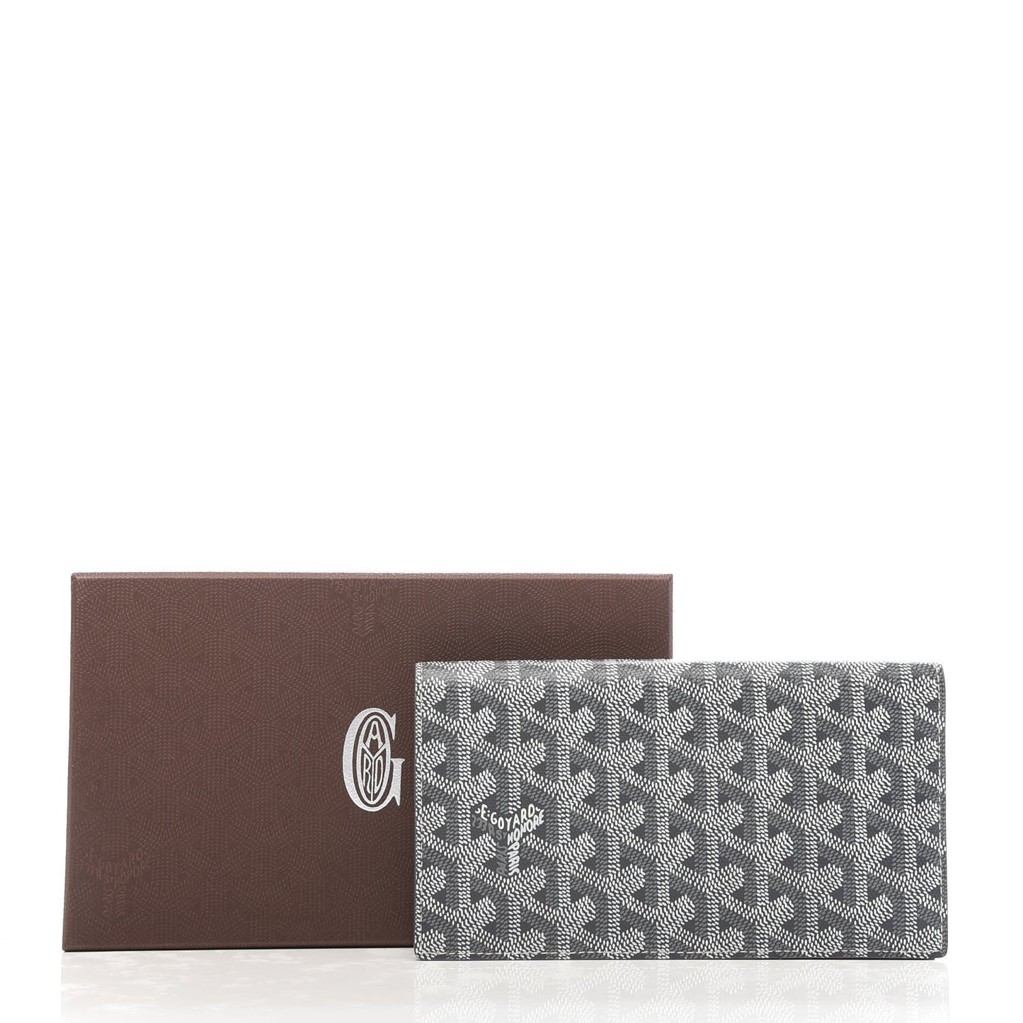 Goyardine Long Bi-Fold Wallet Grey
