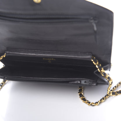 Chanel Patent Timeless CC Wallet On Chain WOC Black 5 of 14