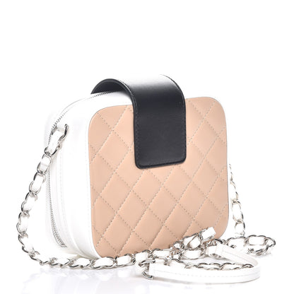 Chanel Lambskin Quilted Tri-Color Mini Camera Case Bag Beige 4 of 8
