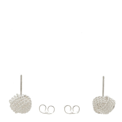 Tiffany Sterling Silver Twist Knot Earrings 3 of 5