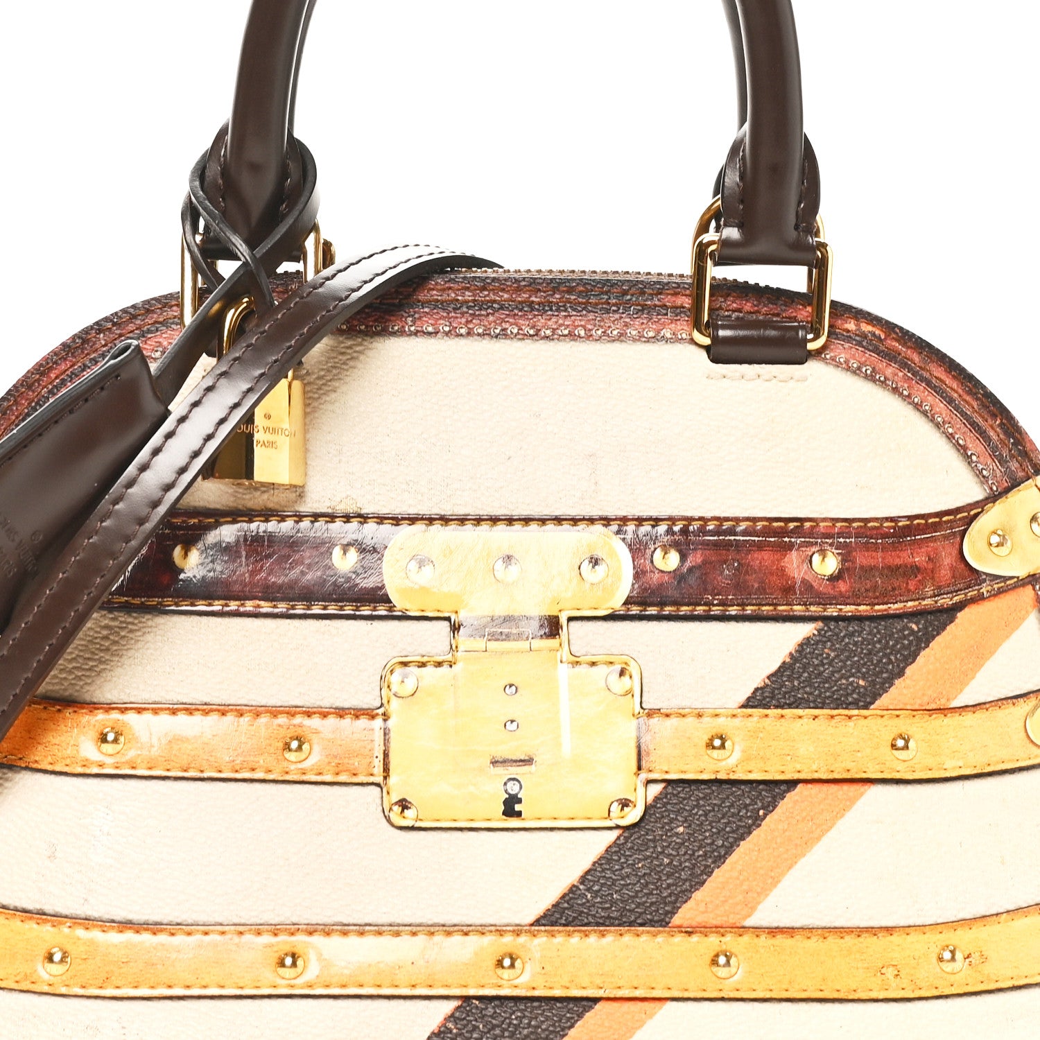 Louis Vuitton Transformed Canvas Time Trunk Alma BB Beige 7 of 9