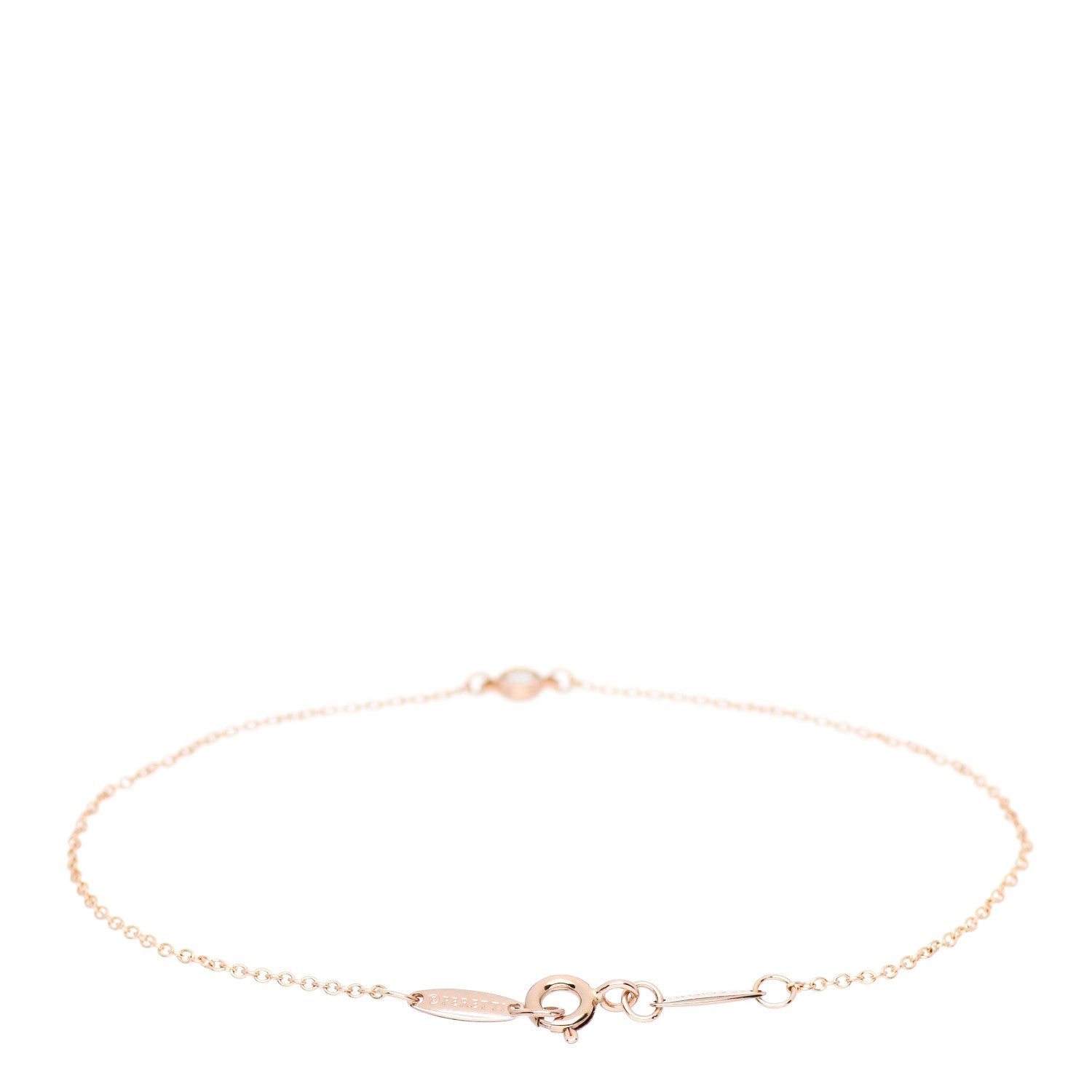 Tiffany 18K Yellow Gold Diamond .03ct Elsa Peretti Diamonds by the Yard Bracelet 2 of 3