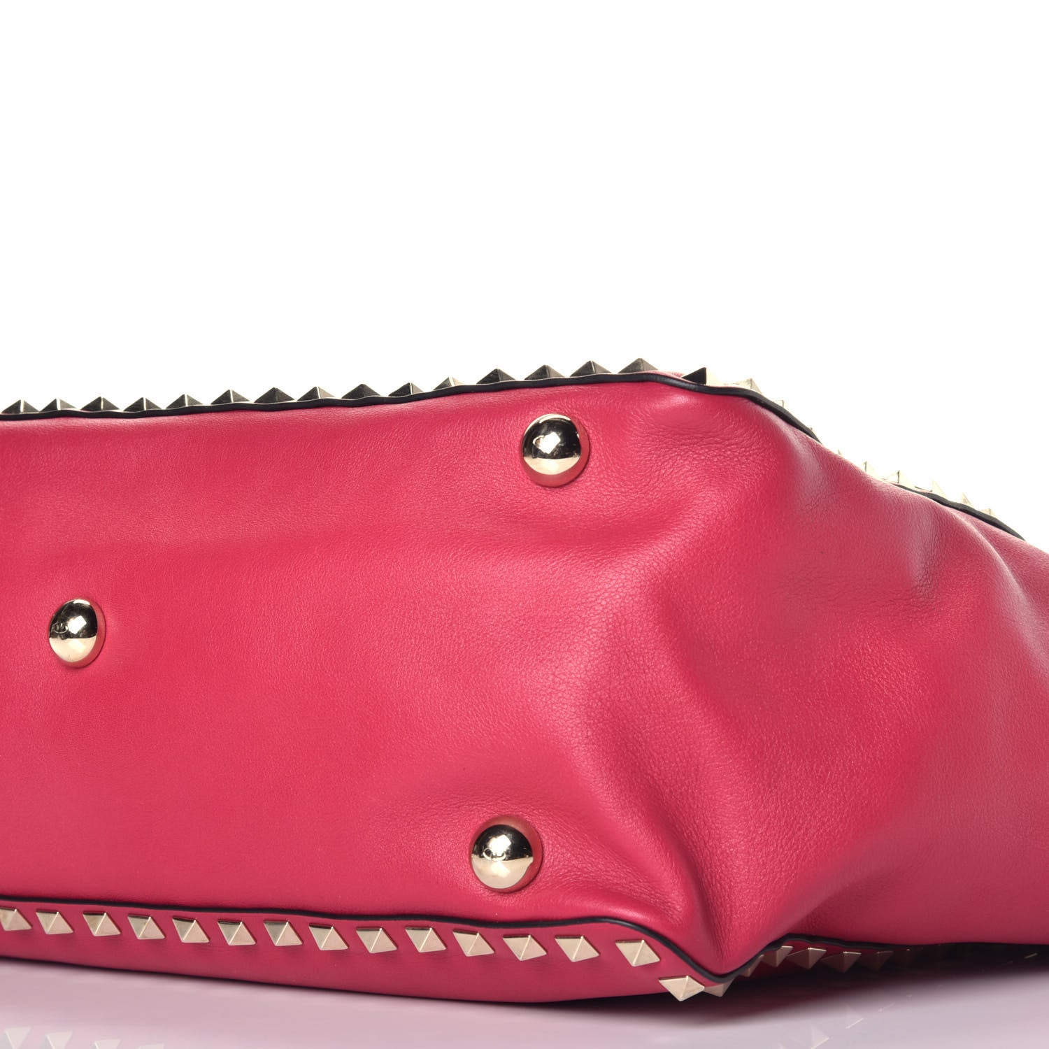 Valentino Garavani Vitello Medium Rockstud Tote Cyclamin 9 of 9