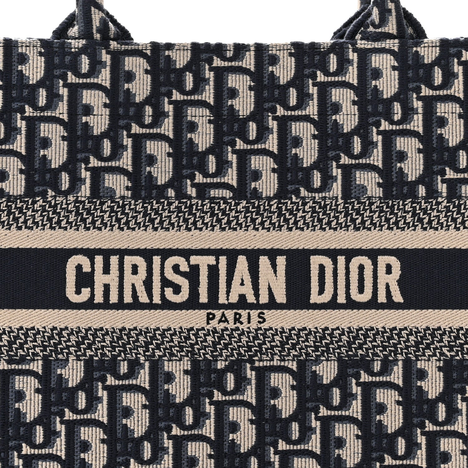 Christian Dior CHRISTIAN DIOR Oblique Small Book Tote Blue Multicolor 7 of 10