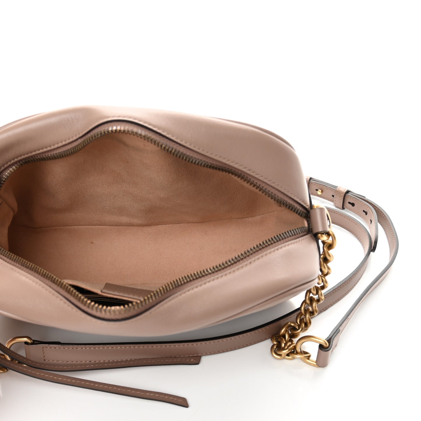Calfskin Matelasse Small GG Marmont Chain Shoulder Bag Porcelain Rose