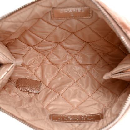 Chanel Metallic Lambskin Quilted Cosmetic Pouch Light Pink 5 of 9