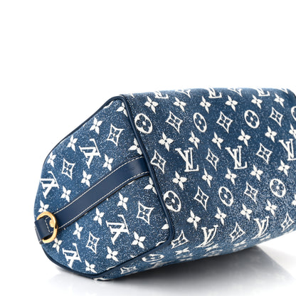 Louis Vuitton Monogram Jacquard Denim Speedy Bandouliere 25 Bleu 8 of 9