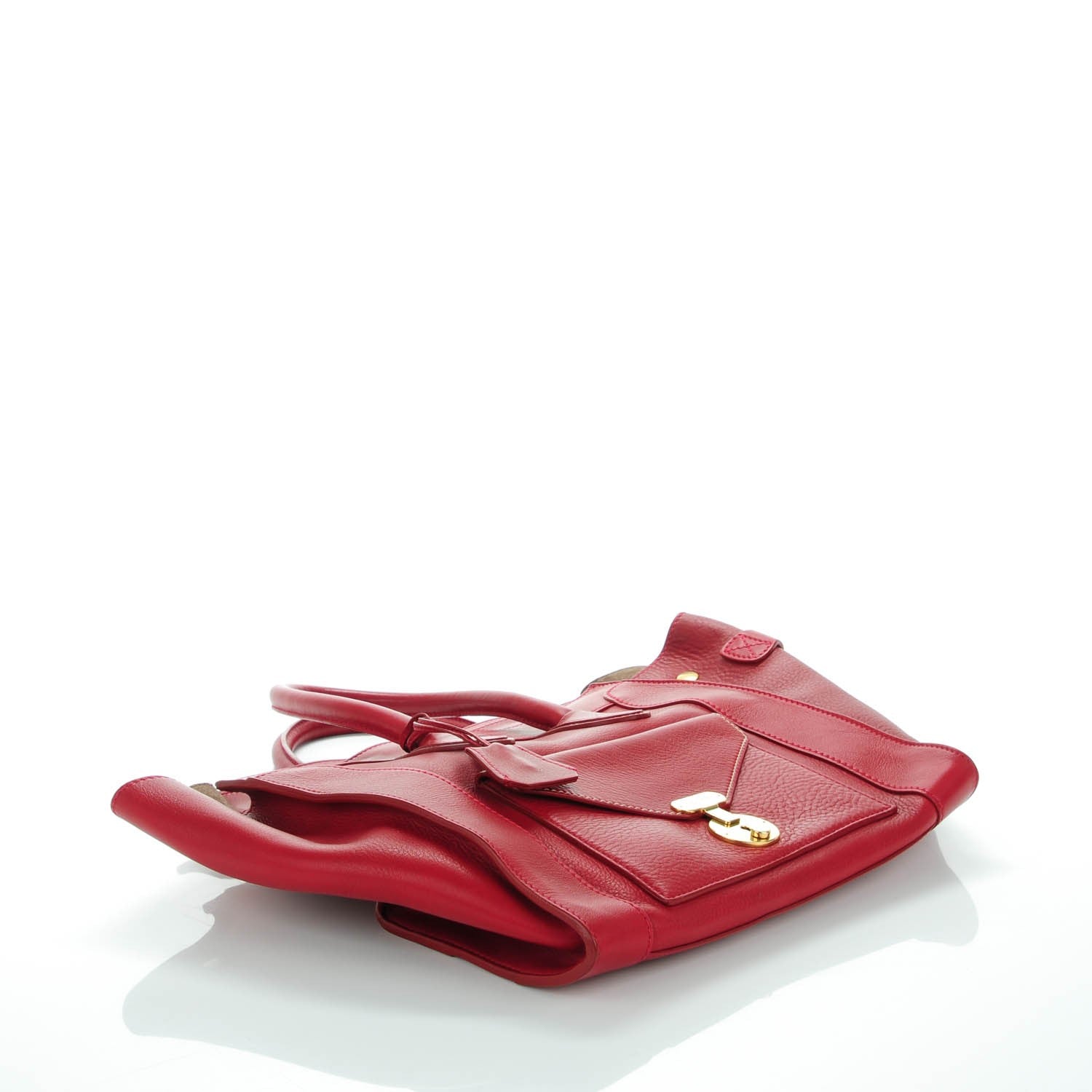 Celine Smooth Calfskin Mini Envelope Luggage Red 9 of 9