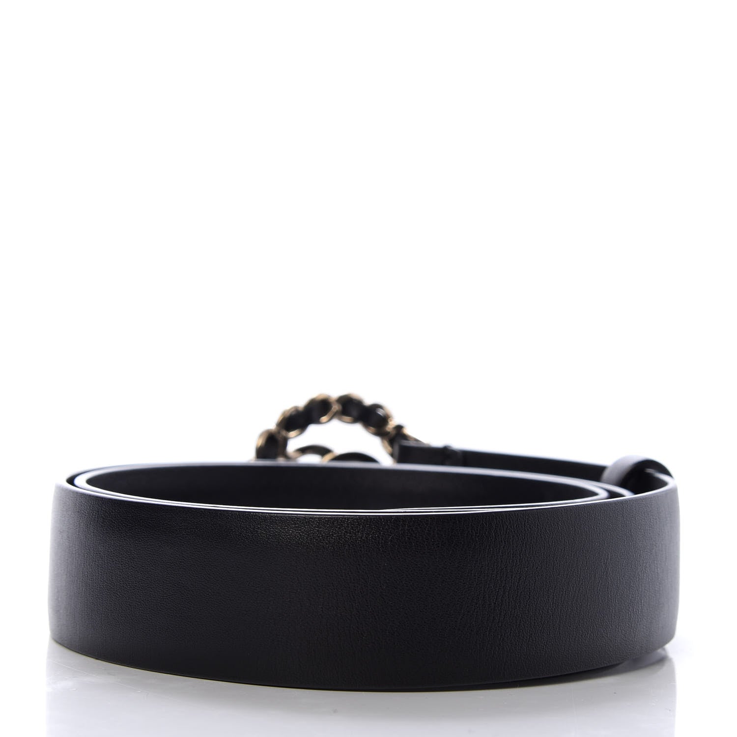 Chanel Calfskin CC Chain Belt 80 32 Black 2 of 5
