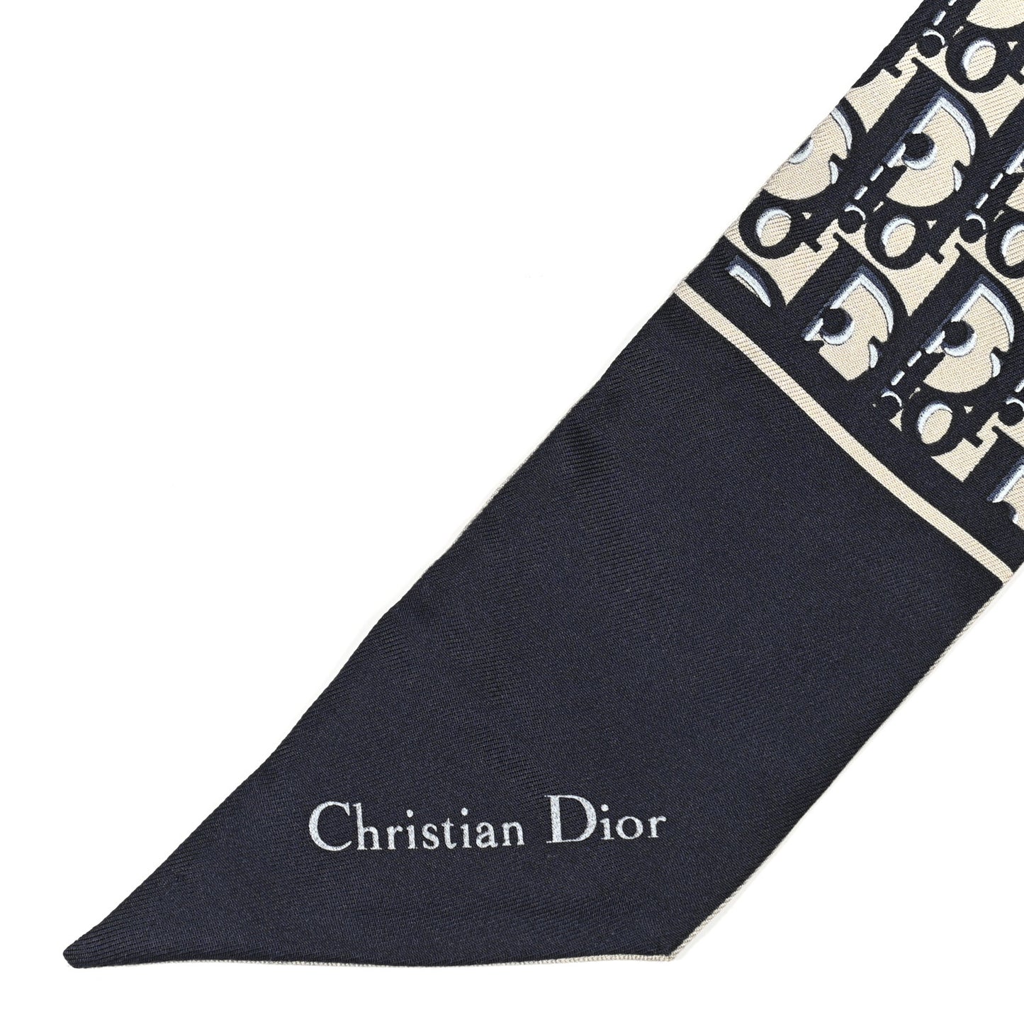 Silk Oblique Mitzah Scarf Blue