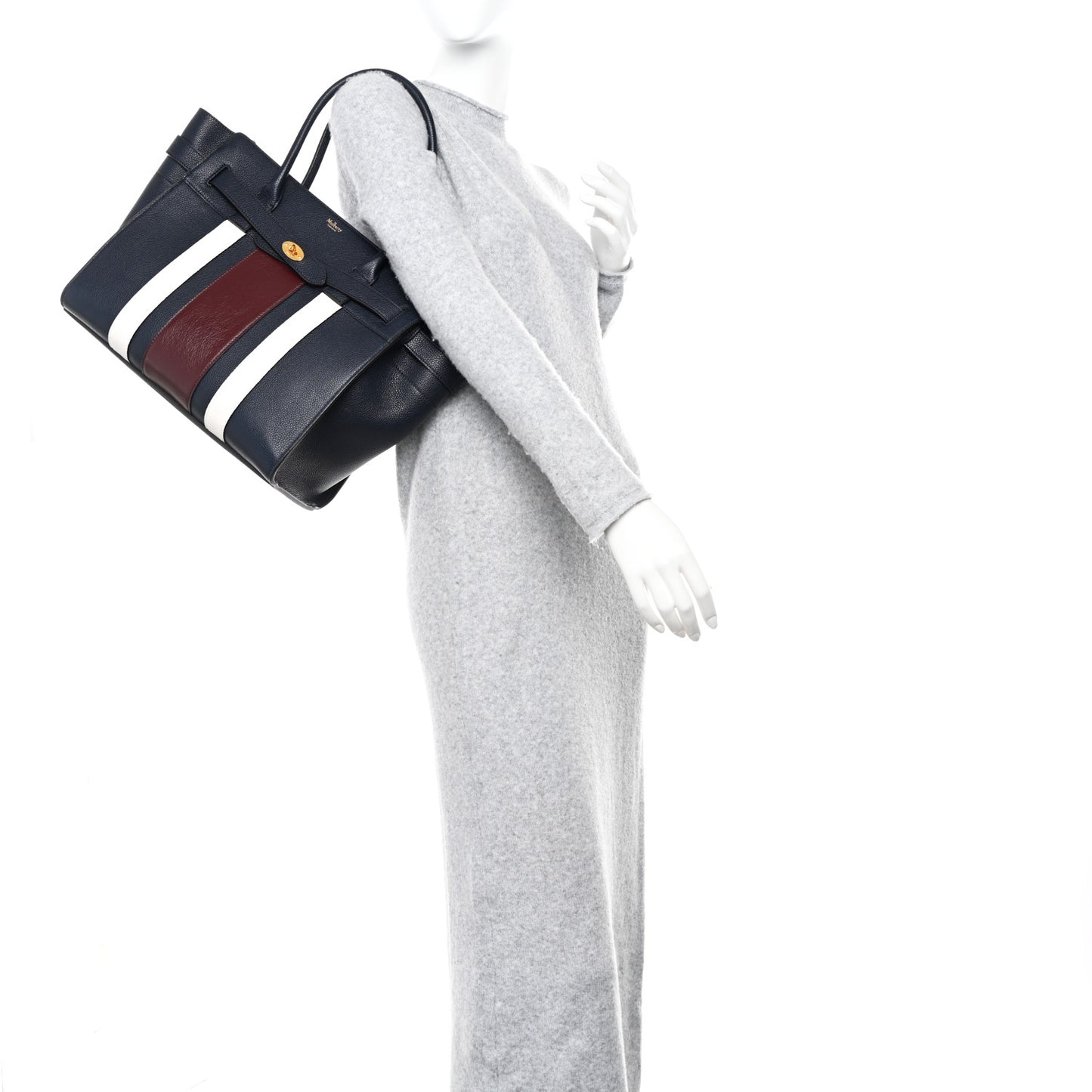 Classic Grain College Stripe Zipped Bayswater Midnight White