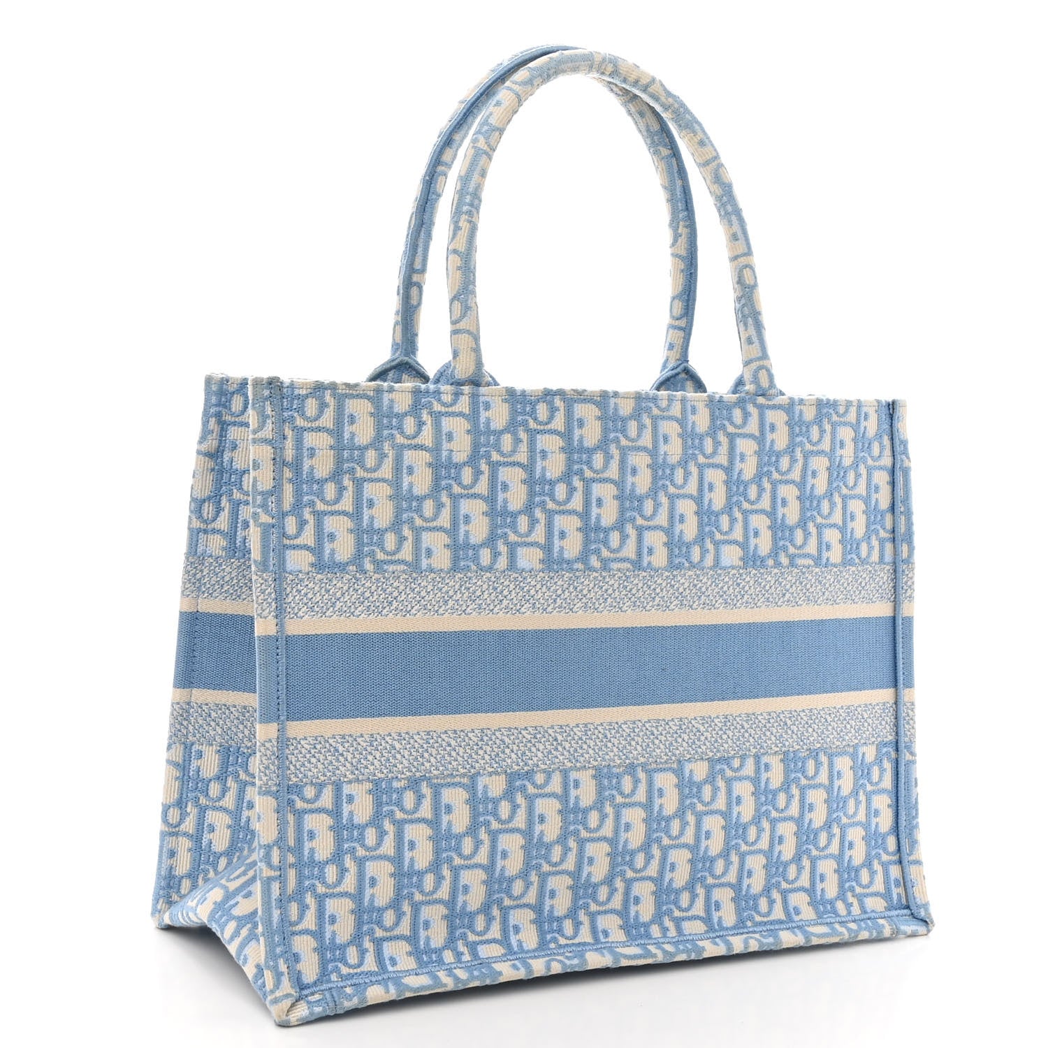 Christian Dior Oblique Medium Book Tote Light Blue 3 of 11