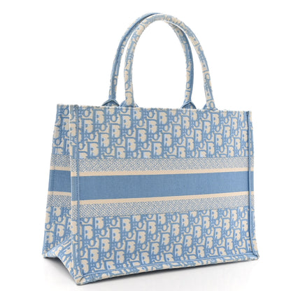 Christian Dior Oblique Medium Book Tote Light Blue 3 of 11
