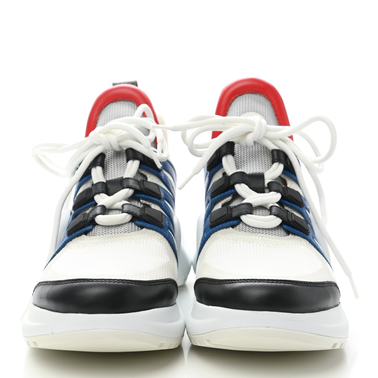 Louis Vuitton Calfskin Technical Nylon LV Archlight Sneakers 37.5 Electric Blue 2 of 9