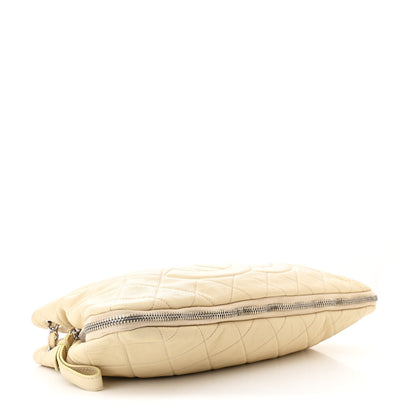 Chanel Caviar Quilted Expandable Zip Shoulder Bag Light Beige 4 of 10