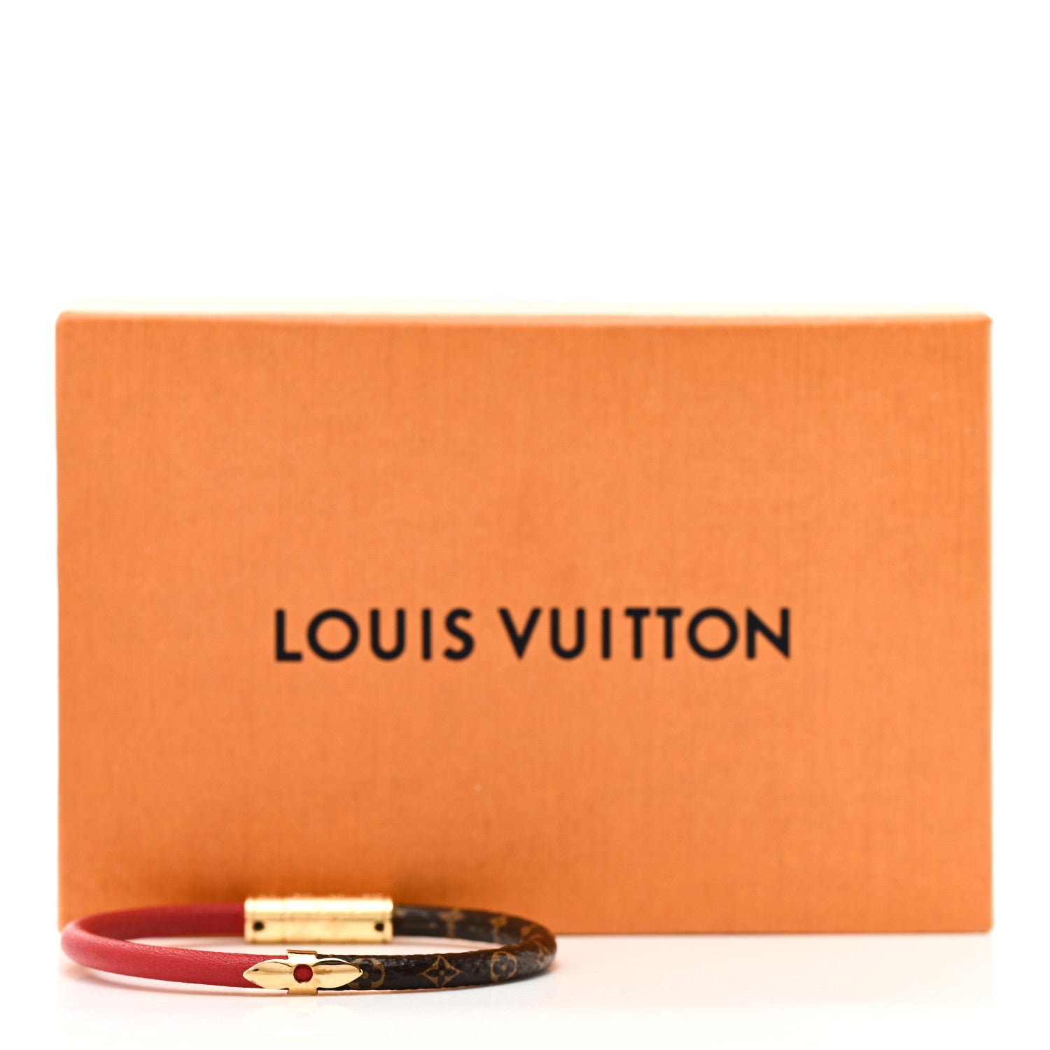 Louis Vuitton Monogram Daily Confidential Bracelet 19 Red 5 of 5