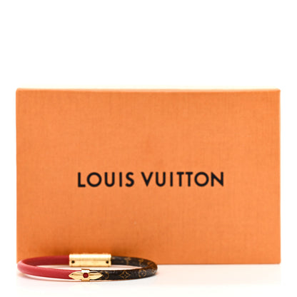 Louis Vuitton Monogram Daily Confidential Bracelet 19 Red 5 of 5