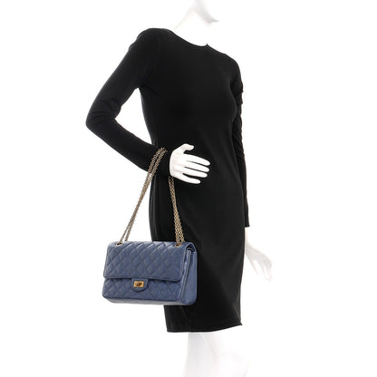 Chanel Calfskin Quilted 2.55 Reissue 226 Flap Blue 3 of 8