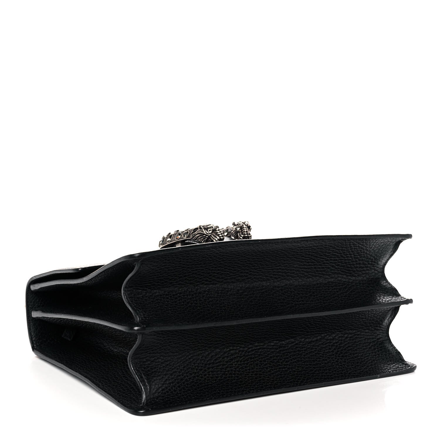 Gucci Dollar Calfskin Crystal Web Medium Dionysus Bamboo Top Handle Bag Black Black Diamond 4 of 14