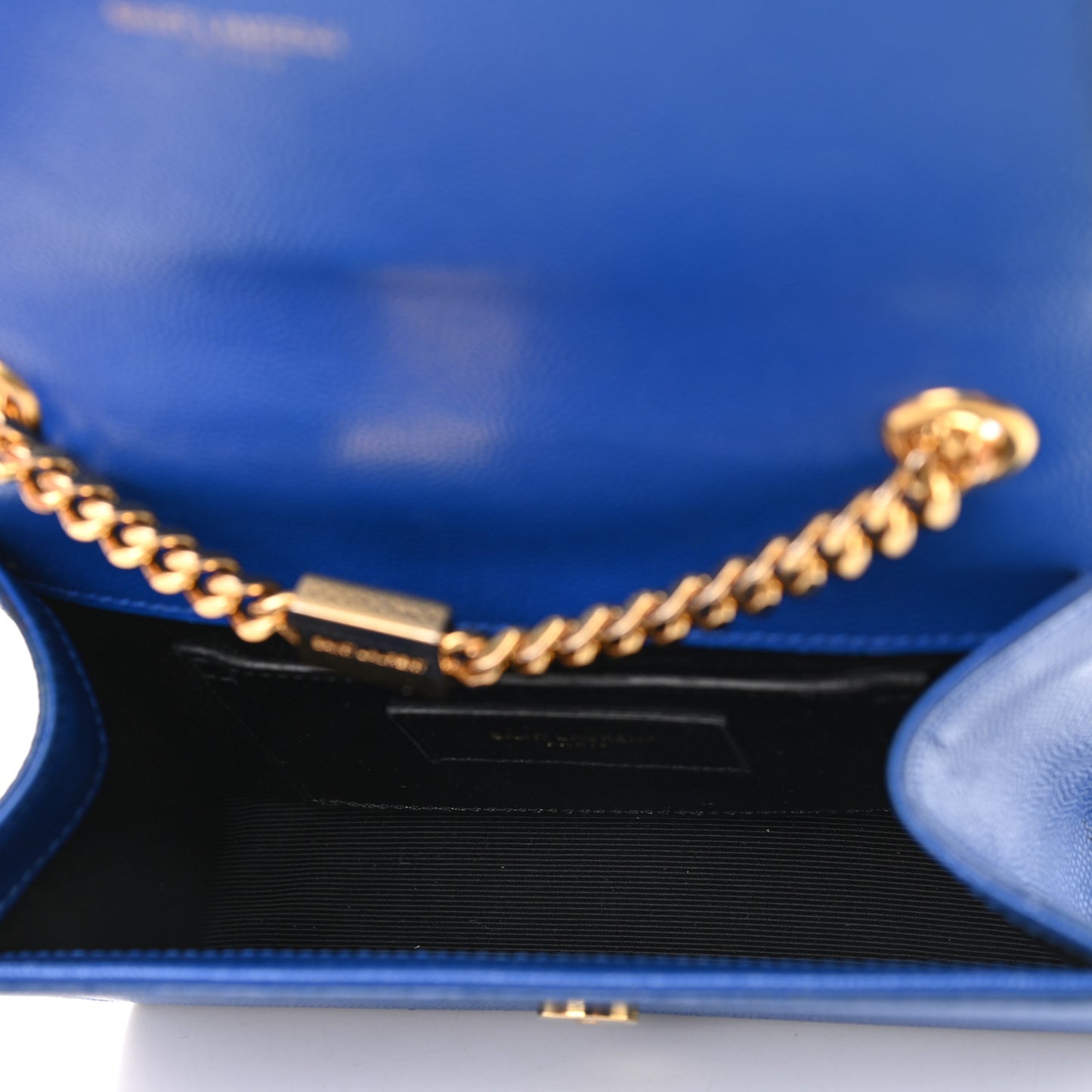 Grain De Poudre Small Classic Monogram Kate Satchel Royal Blue