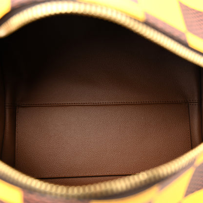 Louis Vuitton Damier Pop Shoes Bag Yellow 5 of 11