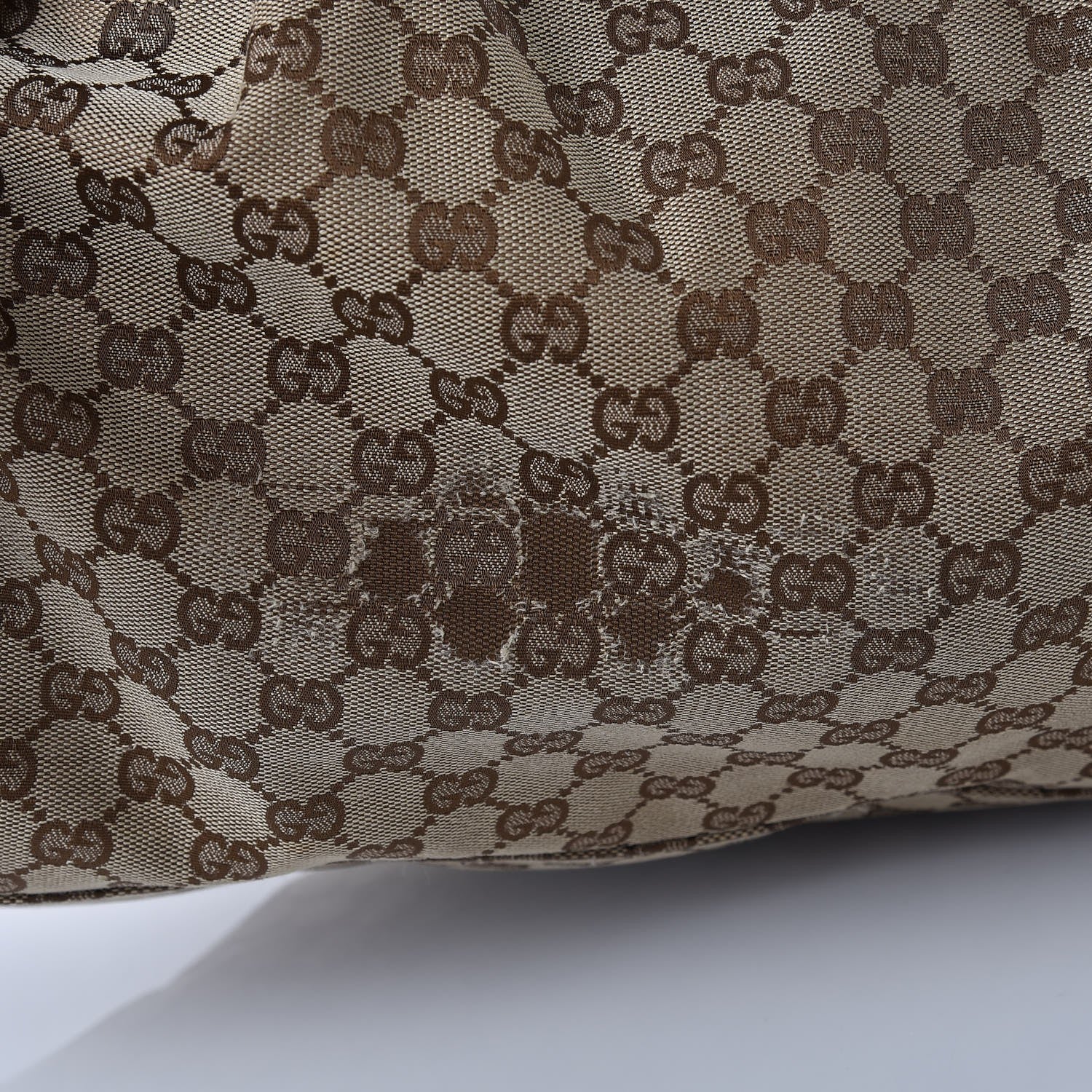 Gucci Monogram Large Sukey Tote Metallic Blue 8 of 9