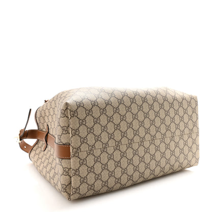 Gucci GG Icon Monogram Padlock Shoulder Bag Beige Dark Brown 4 of 9