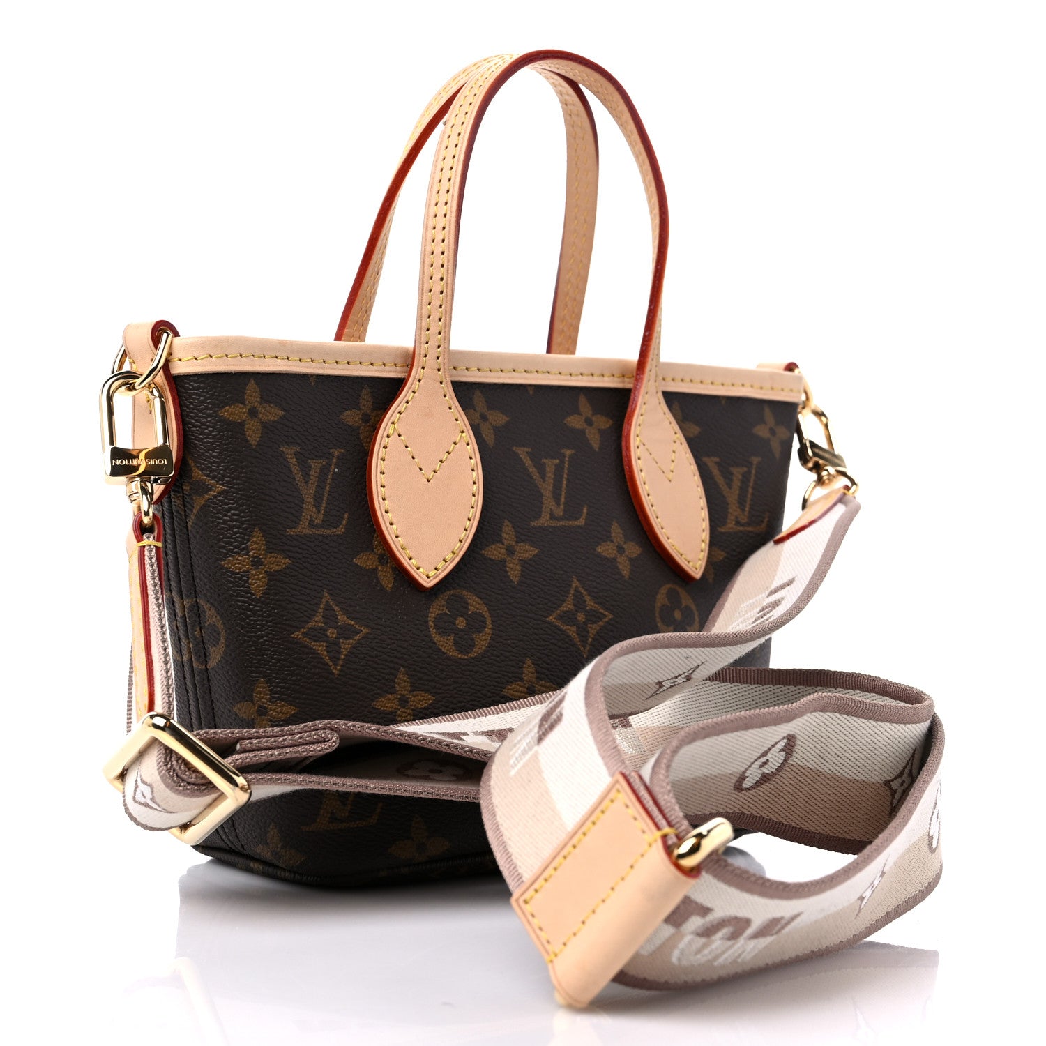 Louis Vuitton Monogram Neverfull BB Beige 4 of 8